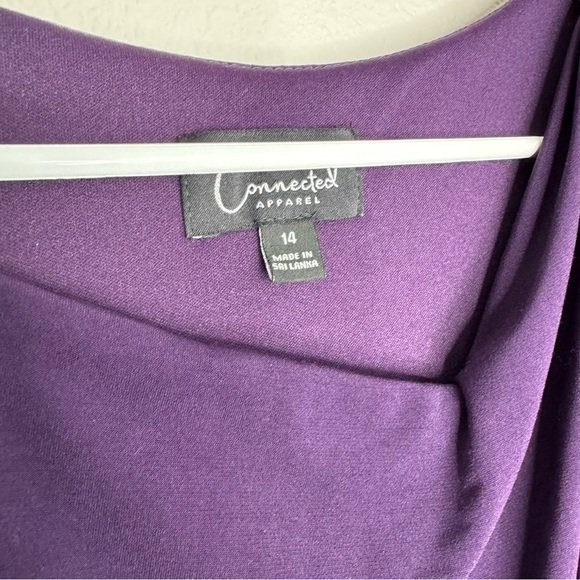 Deep purple long sleeve mother of the bride dress - Picture 2 of 6